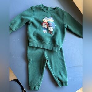 Ralph Lauren Forest Green Polo Bear Top and Bottom